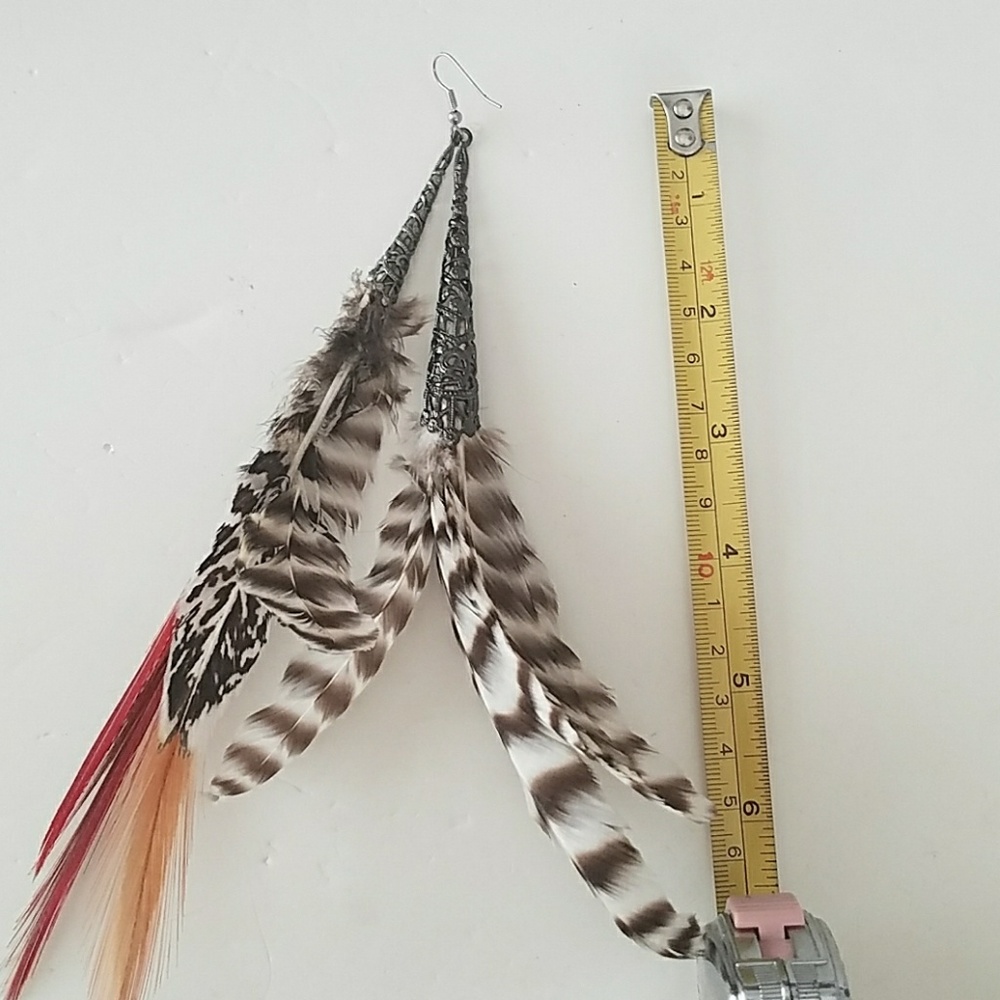 feather earring #1 - Picture 2 of 2